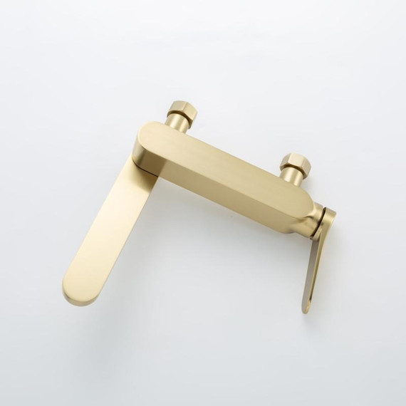 Смеситель для ванны с выдвижным изливом Gappo G10-3 G3210-3, золото сатин, Цвет производителя: золото сатин - фото 12