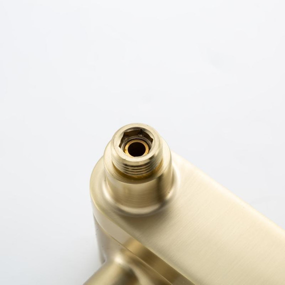 Смеситель для ванны с выдвижным изливом Gappo G10-3 G3210-3, золото сатин, Цвет производителя: золото сатин - фото 17