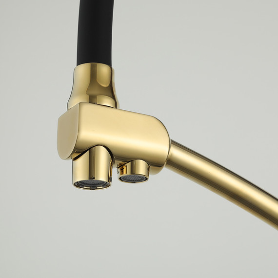 Смеситель для кухни Gappo G4398-13, золото/черный - фото 16