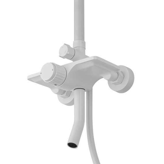 Душевая стойка Wonzon & Woghand Click WW-N3S962-MW, белый матовый - фото 3