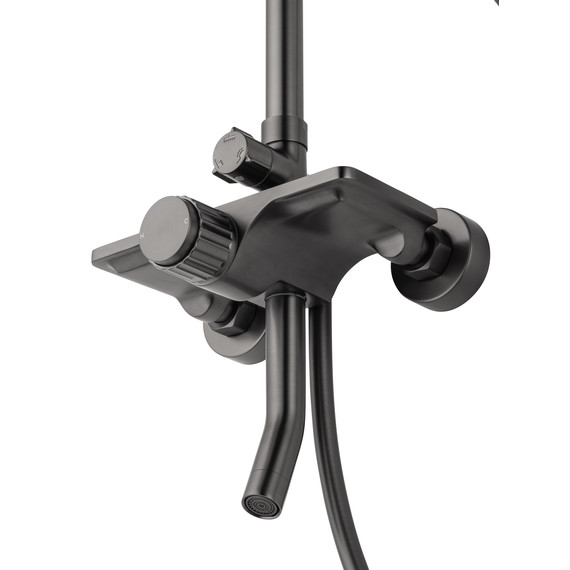 Душевая стойка Wonzon & Woghand Click WW-N3S962-BGG, тёмный графит брашированный - фото 3