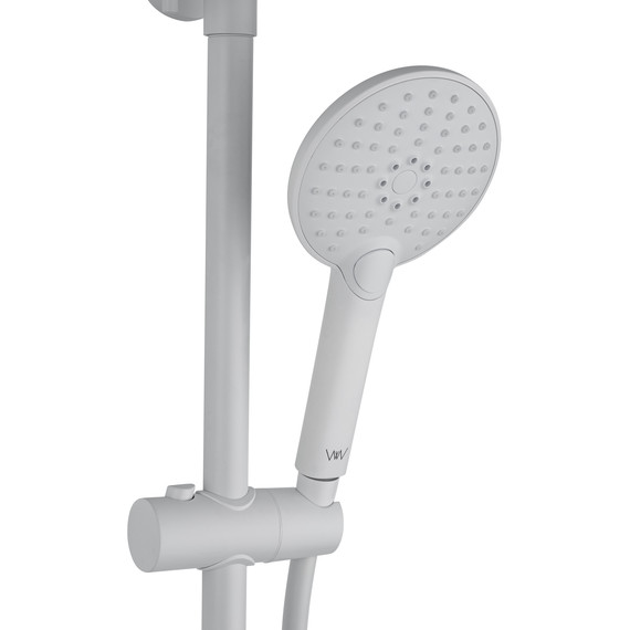Душевая стойка Wonzon & Woghand Click WW-N3S962-MW, белый матовый - фото 5