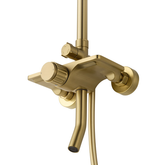 Душевая стойка Wonzon & Woghand Click WW-N3S962-BG, золото брашированное - фото 3