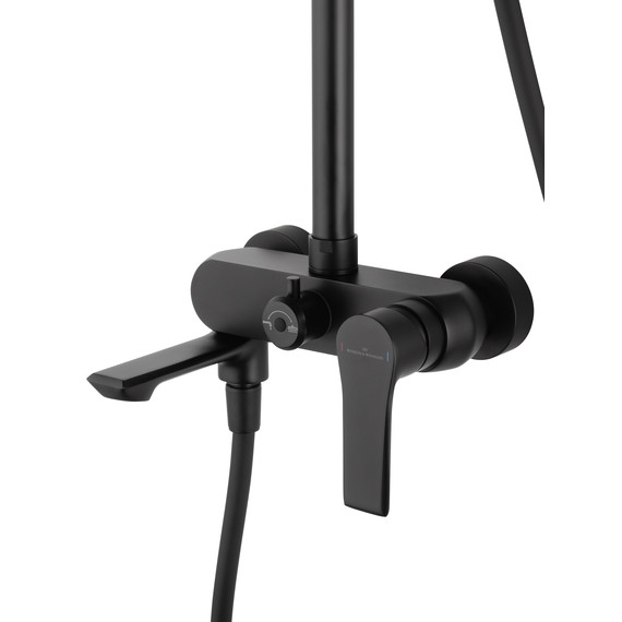 Душевая стойка Wonzon & Woghand Brilliant WW-88047079-MB, чёрный матовый - фото 3