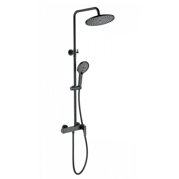 Душевая стойка Wonzon & Woghand WW-B3517-MB, чёрный матовый - фото 