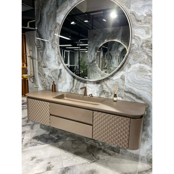 Смеситель для раковины Boheme Duo 161-BRB, брашированная бронза - фото 5