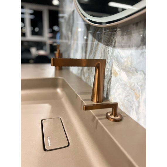 Смеситель для раковины Boheme Duo 161-BRB, брашированная бронза - фото 2