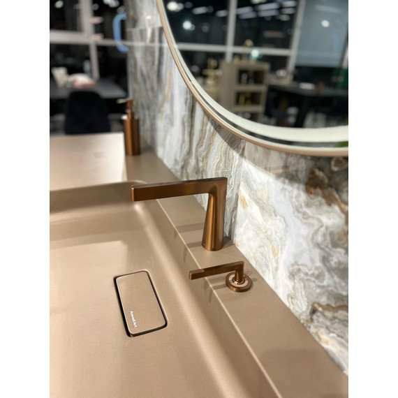 Смеситель для раковины Boheme Duo 161-BRB, брашированная бронза - фото 3