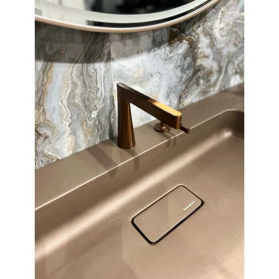 Смеситель для раковины Boheme Duo 161-BRB, брашированная бронза - фото 4