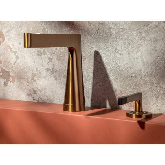Смеситель для раковины Boheme Duo 161-CB, брашированная медь - фото 3