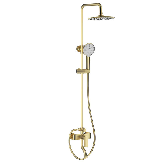 Душевая стойка Wonzon & Woghand Line WW-AE3354-BG, золото брашированное - фото 