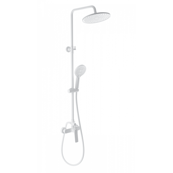 Душевая стойка Wonzon & Woghand WW-B3200-MW, белый матовый - фото 