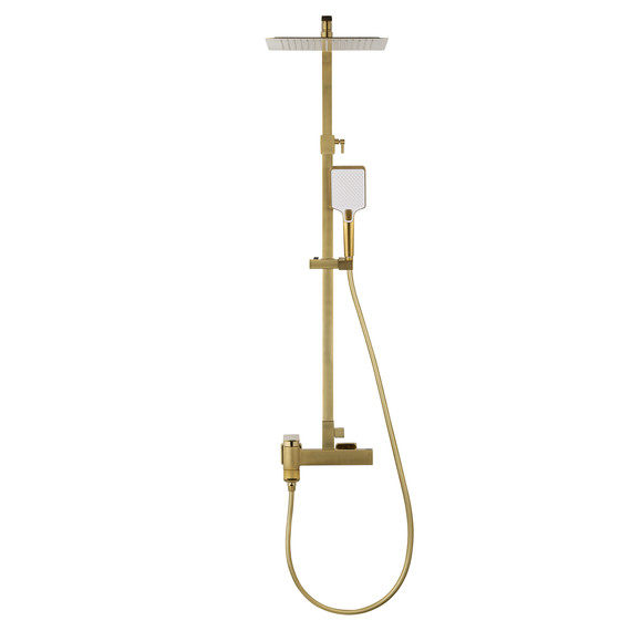 Душевая стойка Wonzon & Woghand Edge WW-88739003-BG, золото брашированное - фото 2
