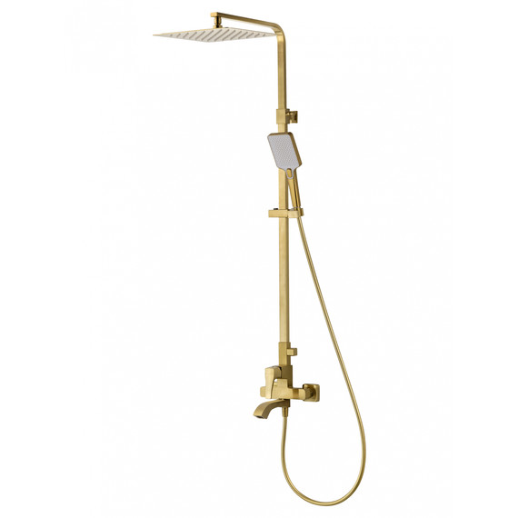 Душевая стойка Wonzon & Woghand Flex WW-88047072-BG, золото брашированное - фото 
