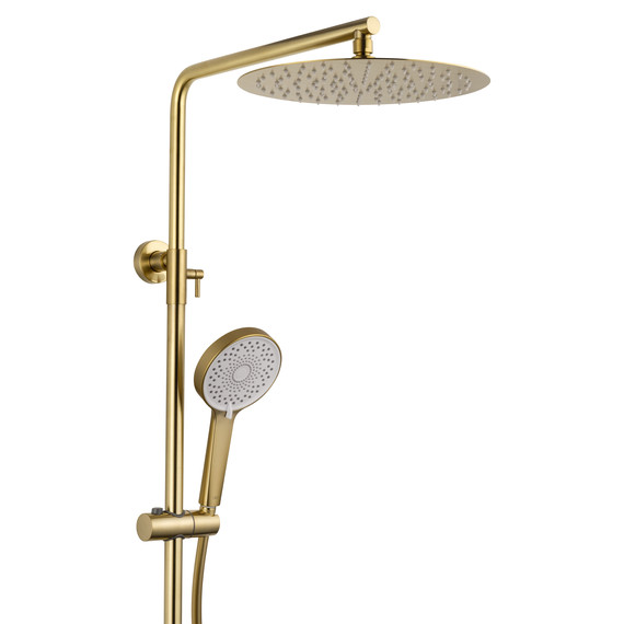 Душевая стойка с термостатом Wonzon & Woghand Stick WW-88739903-BG, золото брашированное - фото 4