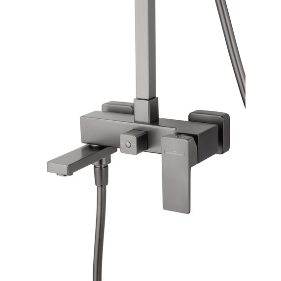 Душевая стойка Wonzon & Woghand Cube 2.0 WW-88047068-BGM, тёмный графит брашированный - фото 3
