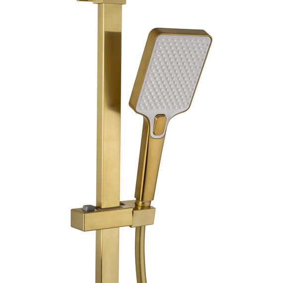 Душевая стойка Wonzon & Woghand Flex WW-88047072-BG, золото брашированное - фото 6