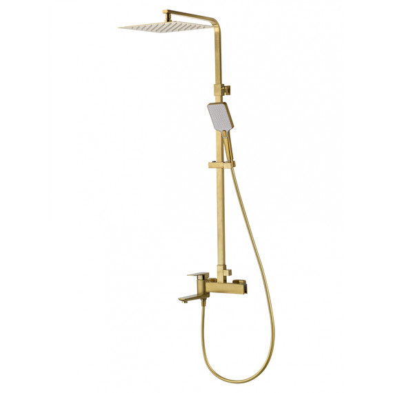 Душевая стойка Wonzon & Woghand Edge WW-88739003-BG, золото брашированное - фото 