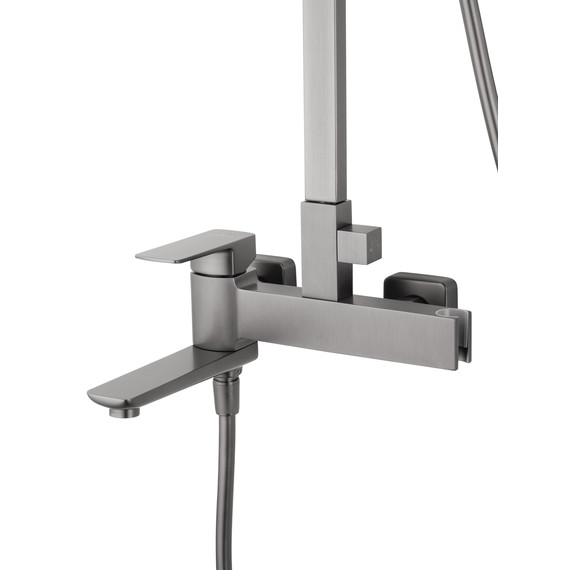 Душевая стойка Wonzon & Woghand Edge WW-88739003-BGM, тёмный графит брашированный - фото 3