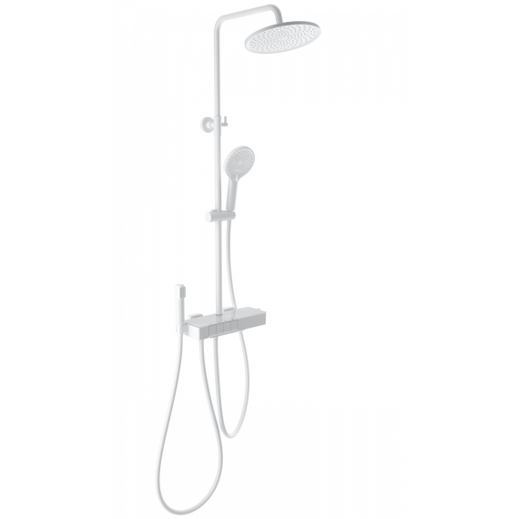 Душевая стойка с термостатом Wonzon & Woghand Muse WW-B3580-MW, белый матовый - фото 