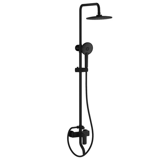 Душевая стойка Wonzon & Woghand Line WW-AE3354-MB, чёрный матовый - фото 