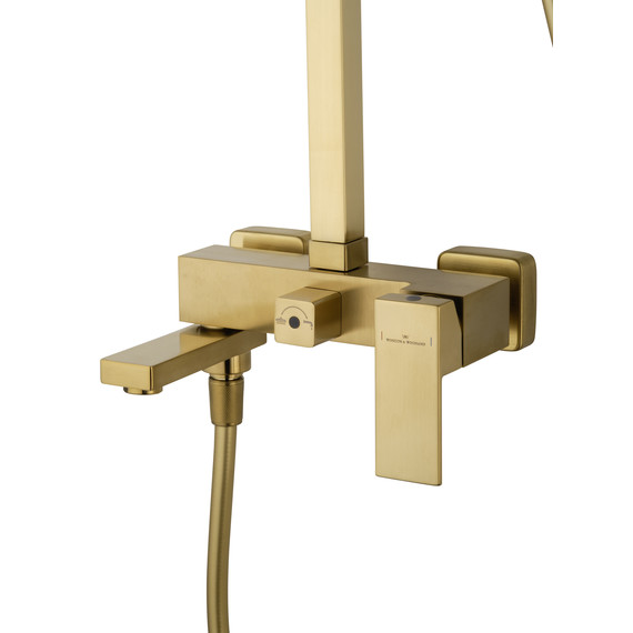 Душевая стойка Wonzon & Woghand Cube WW-88739016-BG, золото брашированное - фото 3