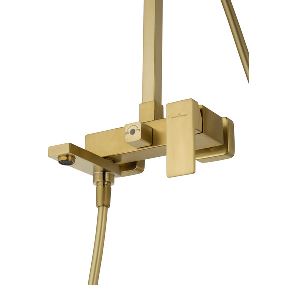 Душевая стойка Wonzon & Woghand Cube 2.0 WW-88047068-BG, золото брашированное - фото 4