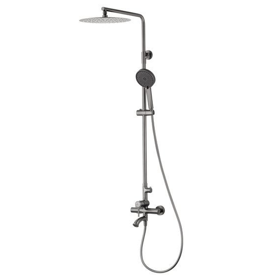 Душевая стойка Wonzon & Woghand Tor WW-88047073-BGM, тёмный графит брашированный - фото 