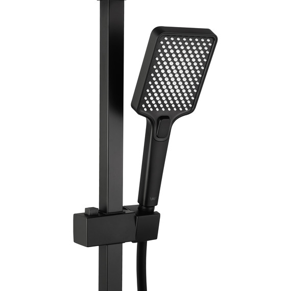 Душевая стойка Wonzon & Woghand Cube WW-88739016-MB, чёрный матовый - фото 6