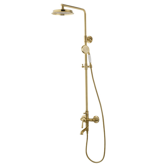 Душевая стойка Wonzon & Woghand Steam WW-88739008-BG, золото брашированное - фото 