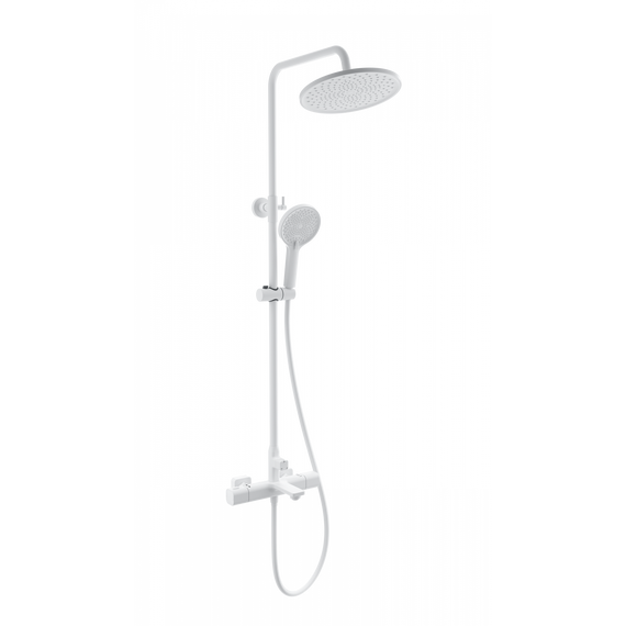 Душевая стойка с термостатом Wonzon & Woghand Solid WW-C3011-A-MW, белый матовый - фото 