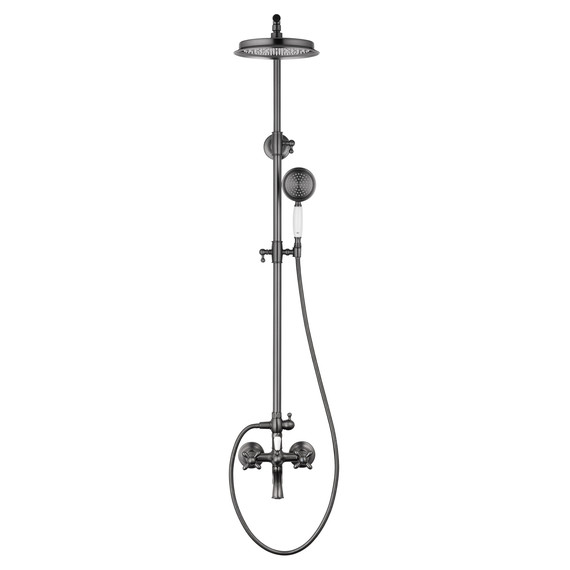 Душевая стойка Wonzon & Woghand Retro WW-88739020-BGM, тёмный графит брашированный - фото 2