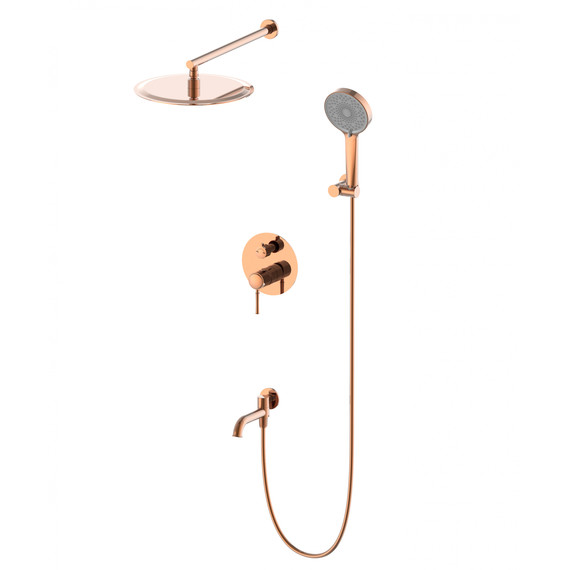 Душевая система для ванны Wonzon & Woghand Tor WW-88939073-RG, розовое золото - фото 