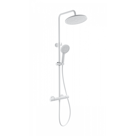 Душевая стойка с термостатом Wonzon & Woghand Inn WW-B3013-T1-MW, белый матовый - фото 