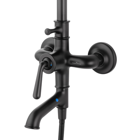 Душевая стойка Wonzon & Woghand Steam WW-88739008-MB, чёрный матовый - фото 3