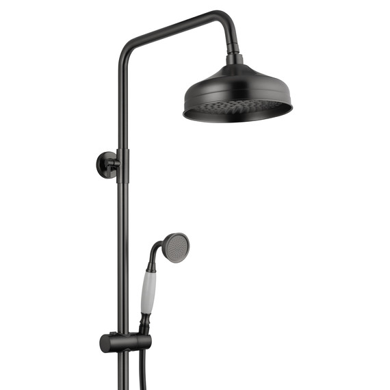 Душевая стойка с термостатом Wonzon & Woghand Retro WW-B3041-BGG, тёмный графит брашированный - фото 5