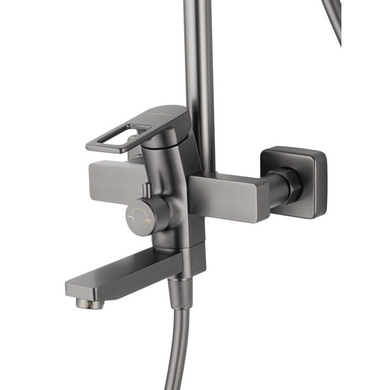 Душевая стойка Wonzon & Woghand Frame WW-88739010-BGM, тёмный графит брашированный - фото 3