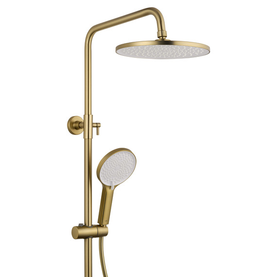 Душевая стойка с термостатом Wonzon & Woghand The one WW-B3094-BG, золото брашированное - фото 6