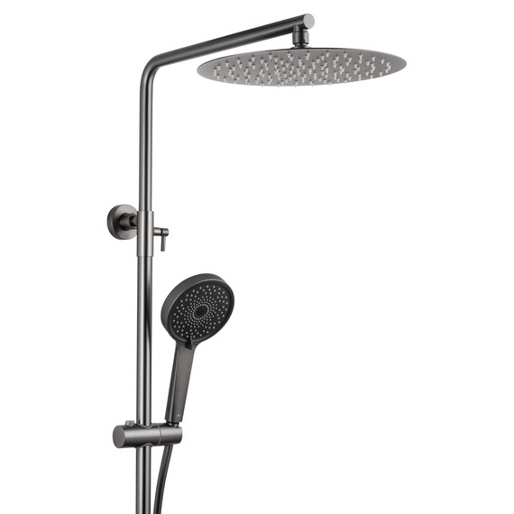 Душевая стойка с термостатом Wonzon & Woghand Stick WW-88739903-BGM, тёмный графит брашированный - фото 5