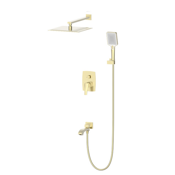 Душевая система для ванны Wonzon & Woghand Flex WW-88939072-BG, золото брашированное - фото 