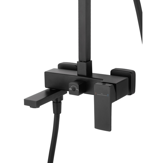 Душевая стойка Wonzon & Woghand Cube 2.0 WW-88047068-MB, чёрный матовый - фото 3
