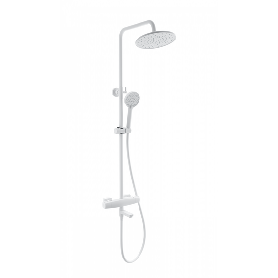 Душевая стойка с термостатом Wonzon & Woghand Neo WW-B3035-A3-MW, белый матовый - фото 