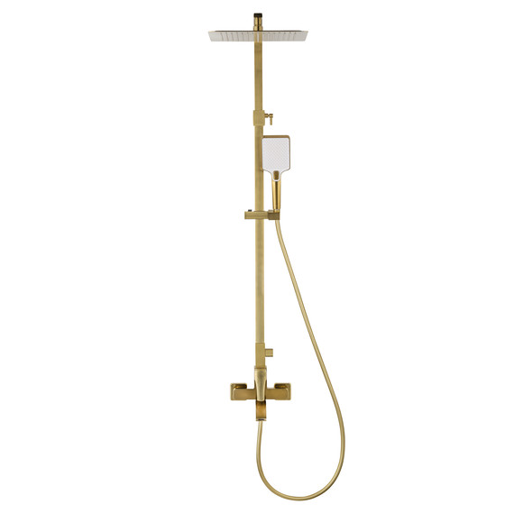 Душевая стойка Wonzon & Woghand Flex WW-88047072-BG, золото брашированное - фото 2