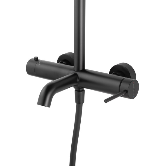 Душевая стойка Wonzon & Woghand Stick WW-88739017-MB, чёрный матовый - фото 3