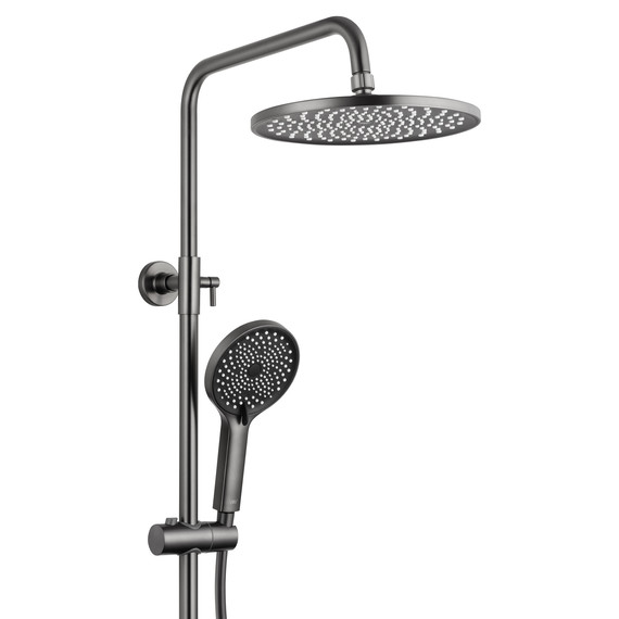Душевая стойка с термостатом Wonzon & Woghand The one WW-B3094-BGG, тёмный графит брашированный - фото 3