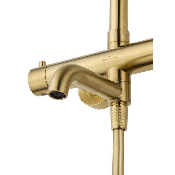 Душевая стойка с термостатом Wonzon & Woghand Stick WW-88739903-BG, золото брашированное - фото 3
