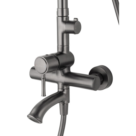 Душевая стойка Wonzon & Woghand Tor WW-88047073-BGM, тёмный графит брашированный - фото 3