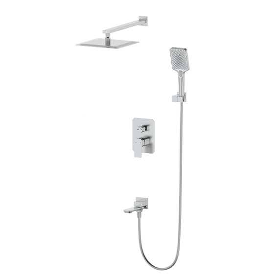 Душевая система для ванны Wonzon & Woghand Diamond WW-88939011-BN, никель брашированный - фото 