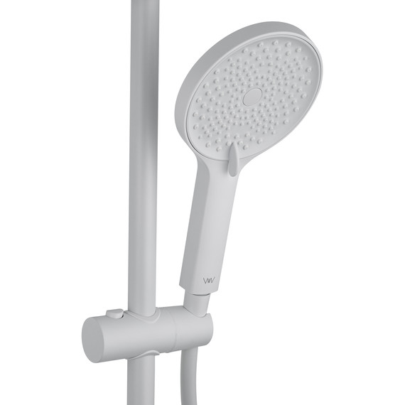 Душевая стойка с термостатом Wonzon & Woghand The one WW-B3094-MW, белый матовый - фото 7