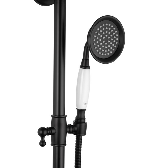 Душевая стойка Wonzon & Woghand Steam WW-88739008-MB, чёрный матовый - фото 6